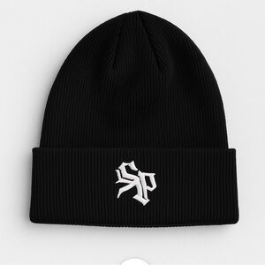 South Pole Black Beanie with White Logo